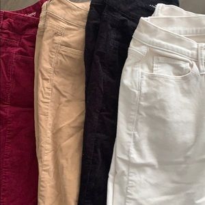 4 loft corduroy pants skinny bundle